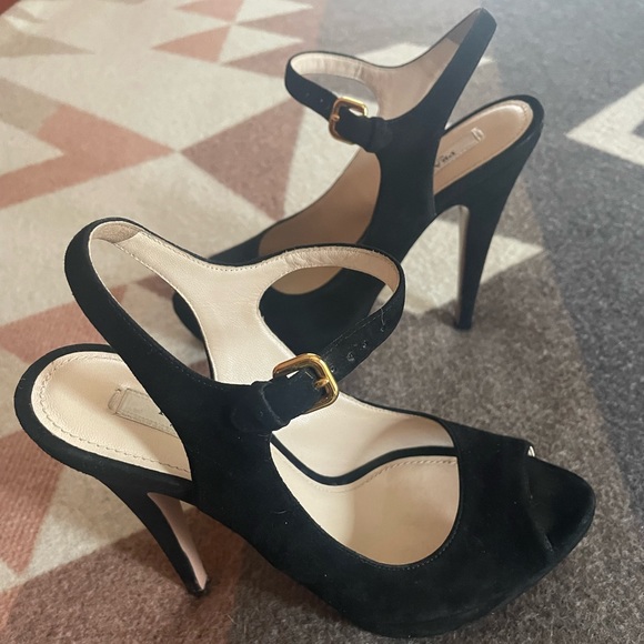Prada Black Heels